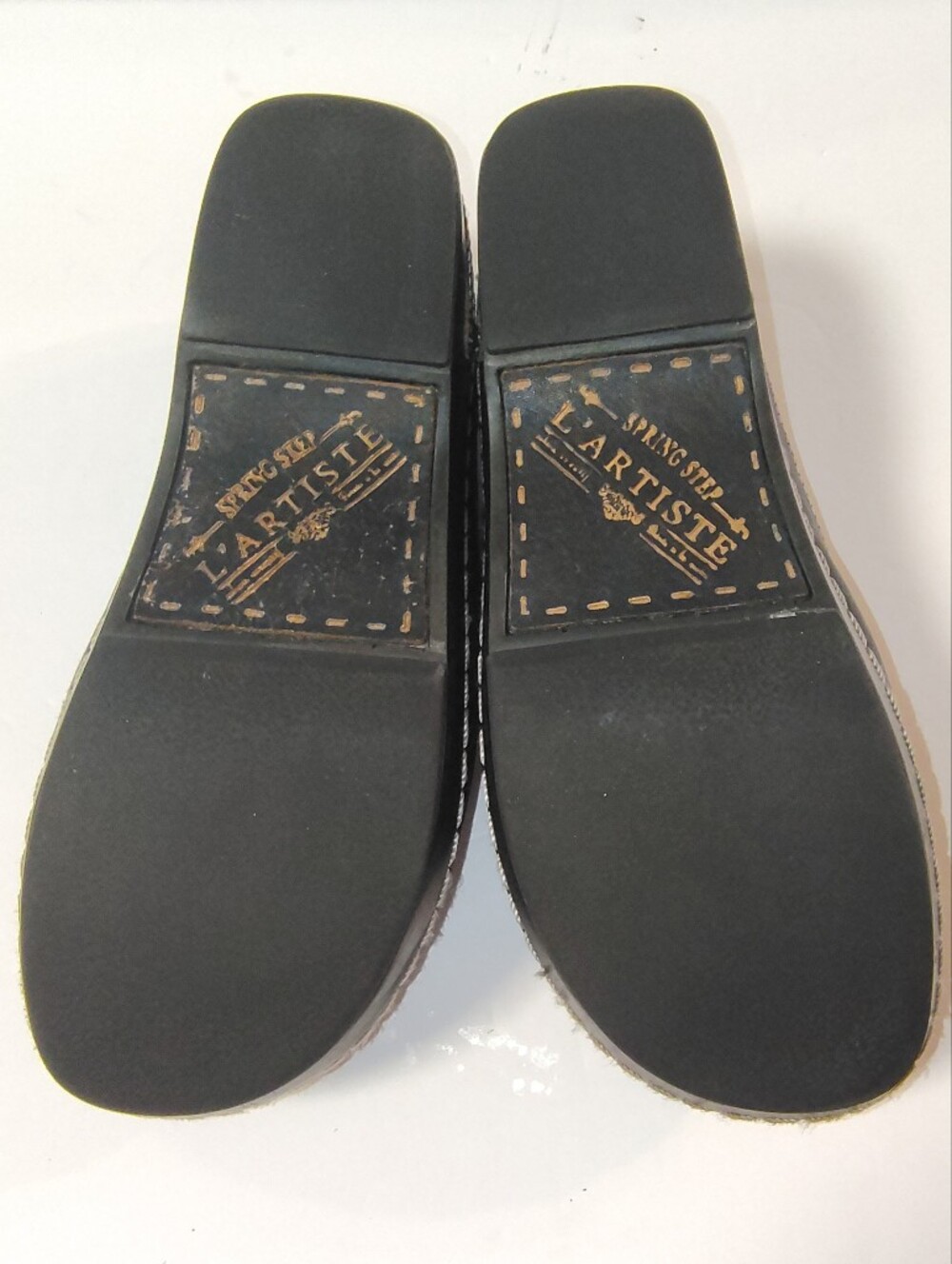 L'Artiste Spring Step Burbank Clog Women's Black Leather Floral Slip-On Shoes - Picture 10 of 13